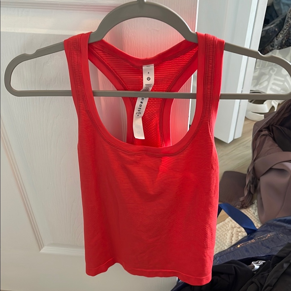 Women's Red Tank Top lululemon size 8
